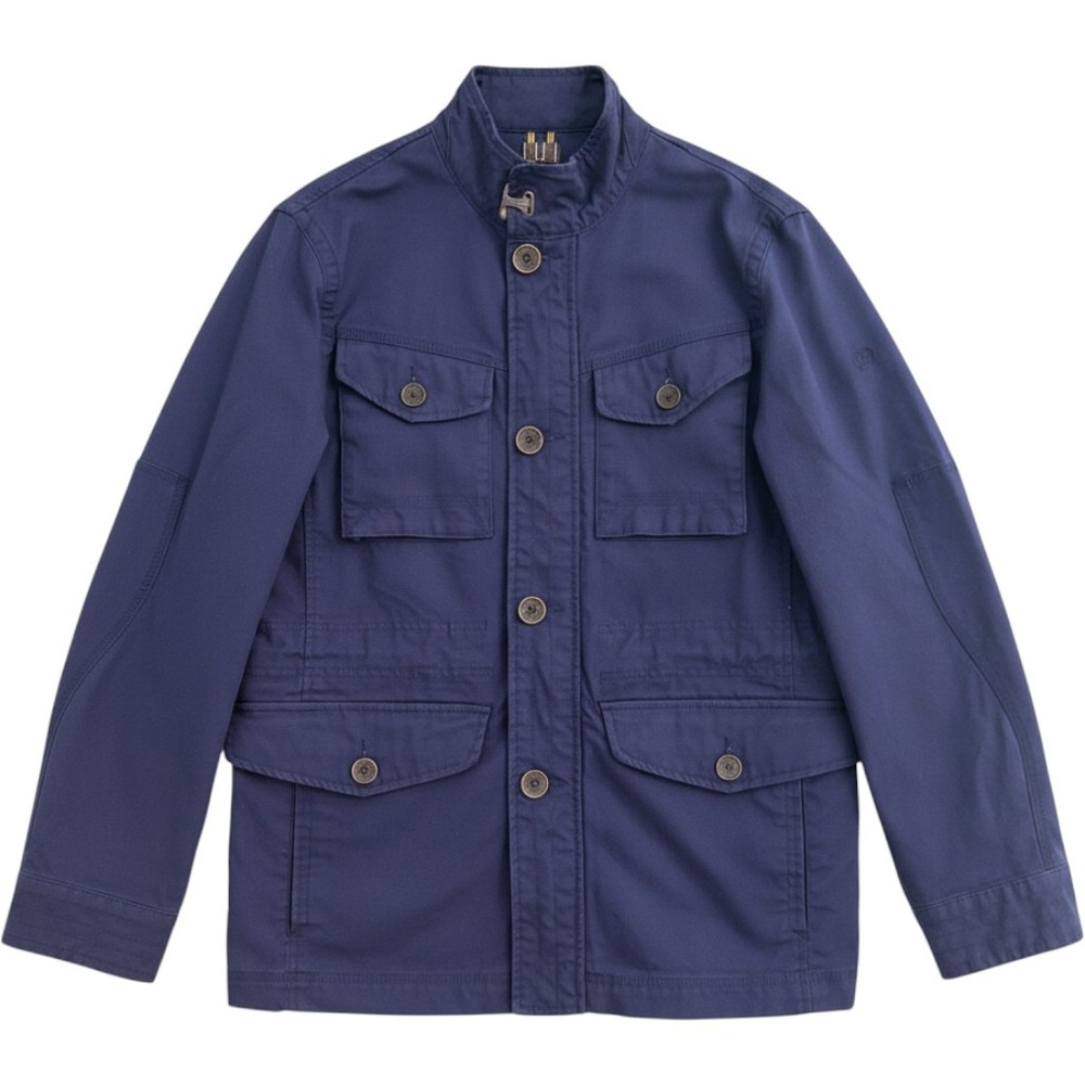 Timberland Navy Blue Utility Field Jacket Cordura Fabric Barn Coat Unisex M or L